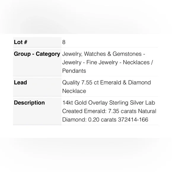 Emerald and Diamond Necklace - Picture 3 of 6